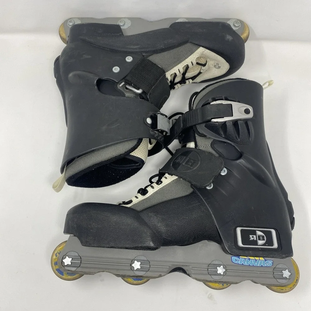Vintage RB Rollerblade Patrone Men 11 Skates Canvas - Made in Italy!